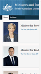 Mobile Screenshot of ministers.dfat.gov.au