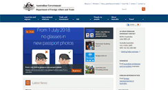 Desktop Screenshot of dfat.gov.au